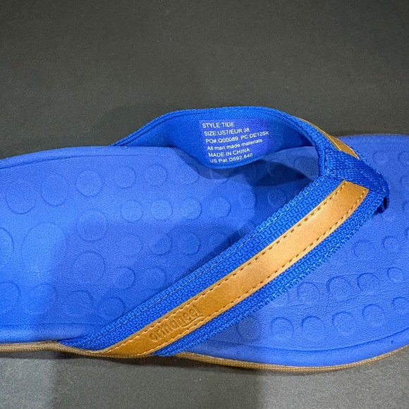 Orthoheel Tide Flip Flops Blue‎ NWT Size 7 - Picture 9 of 9